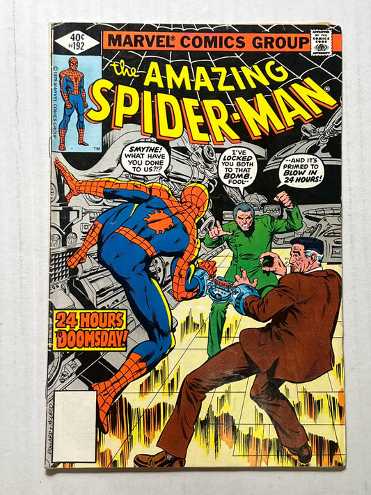 The Amazing Spider-Man by Marvel Comics Group “25 Hours to Doomsday!” #192 1979 Comic Book