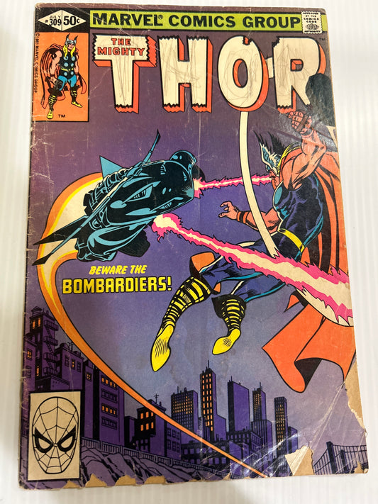 The Mighty Thor by Marvel Comics Group #309 "Beware the Bombardiers" Comic Book