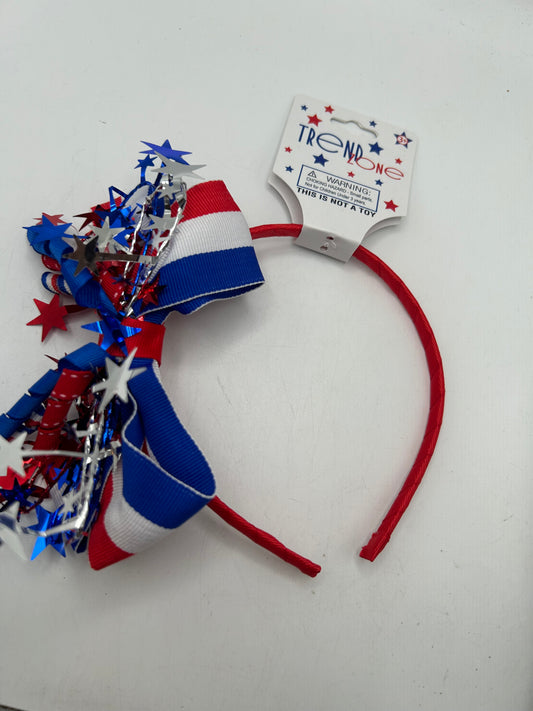 TrendZone USA Flag Colors Side-Bow Headband