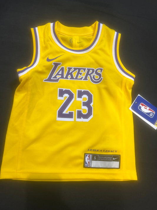 Los Angeles Lakers NBA Nike #23 LeBron James Kids Jersey