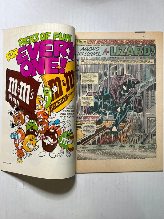 Peter Parker, The Spectacular Spider-Man by Marvels Comics Group “The Lizard’s Revenge” #127 Comic Book