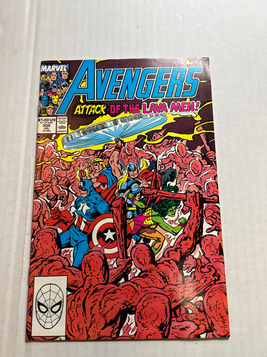 Avengers Attack of the Lava Men! by Marvel Comics Group #305 Comic Book
