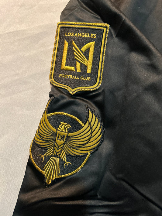Los Angeles LAFC MLS Mitchell & Ness Lightweight Satin Men Bomber Jacket
