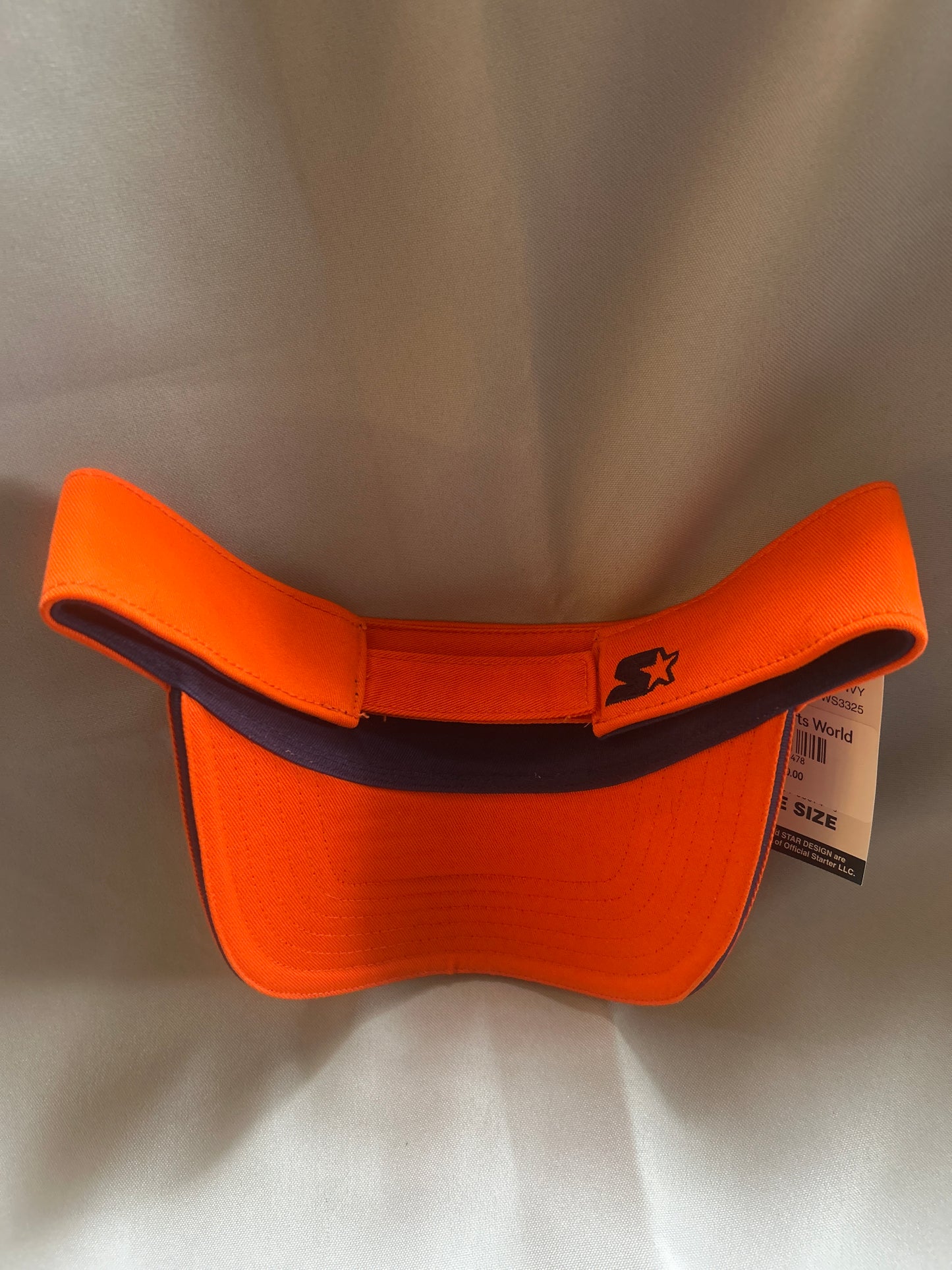 Starter Athletics Men/Women Orange Vintage Strap Back Sun Visor