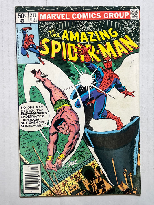 The Amazing Spider-Man By Marvel Comics Group #211 Dec 1980 Comic Book