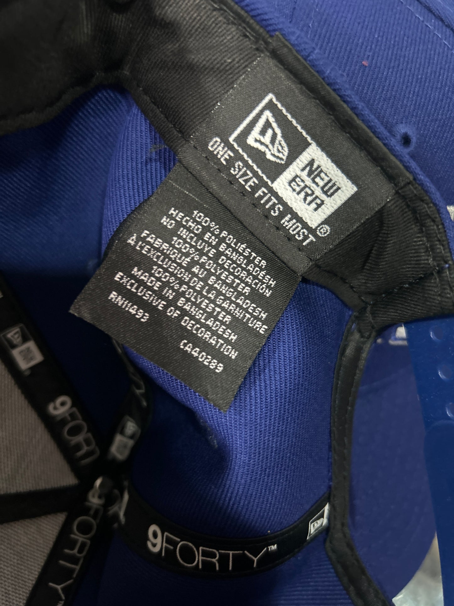 Los Angeles Dodgers MLB New Era 9Forty Blue-on-Blue A-Frame Adjustable Hat