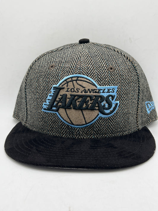 Los Angeles Lakers NBA 59Fifty New Era Wool and Corduroy Visor Fitted Hat
