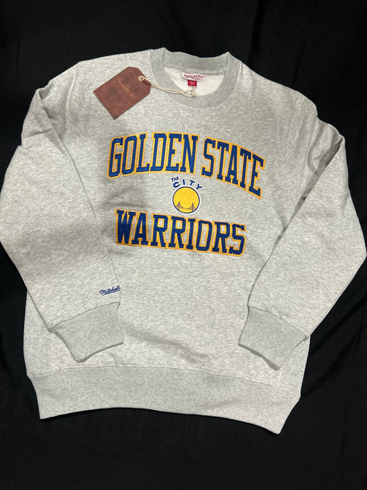 Golden State Warriors NBA Hardwood Classics Mitchell & Ness Mens Crewneck Sweater