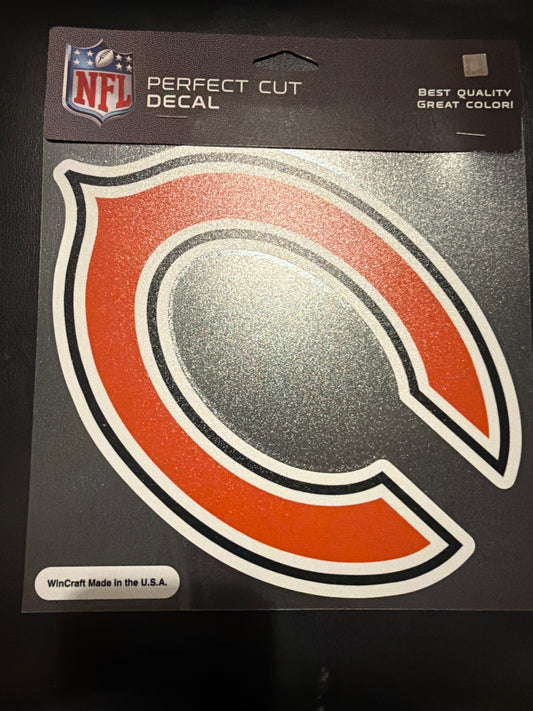 Chicago Bears NFL Perfect Cut Decal 8x8