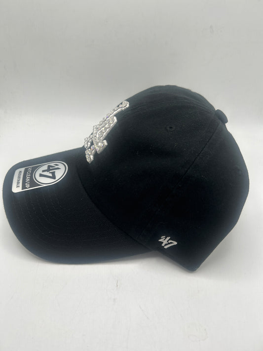 Los Angeles Dodgers MLB ‘47Clean Up Adjustable Bedazzled Black Hat