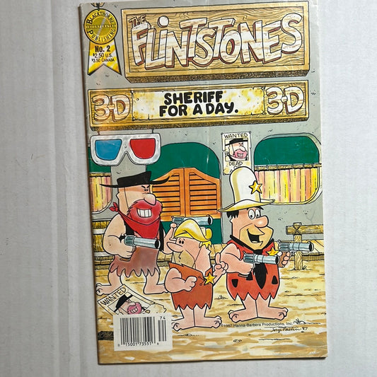 The Flintstones “Sheriff for a Day” Blackthorne Incorporated Publishing #2 Comic Book