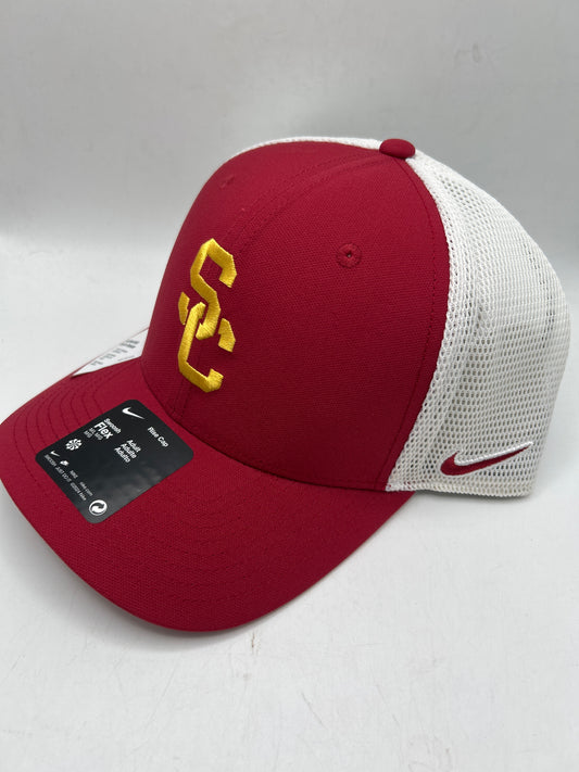 USC TROJANS NCAA NIKE SWOOSH Trojans NCAA Nike Classic Swoosh Flex Cardinal & White Hat