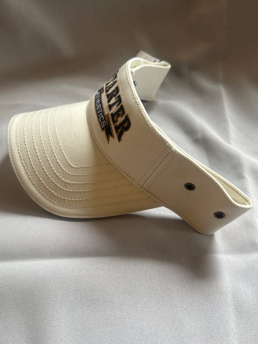 Starter Athletics Men/Women White Vintage Strap Back Sun Visor
