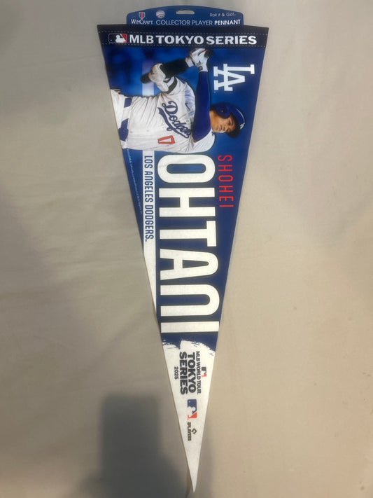 Los Angeles Dodgers MLB Tokyo Series #17 Shohei Ohtani Collector Player Pennant