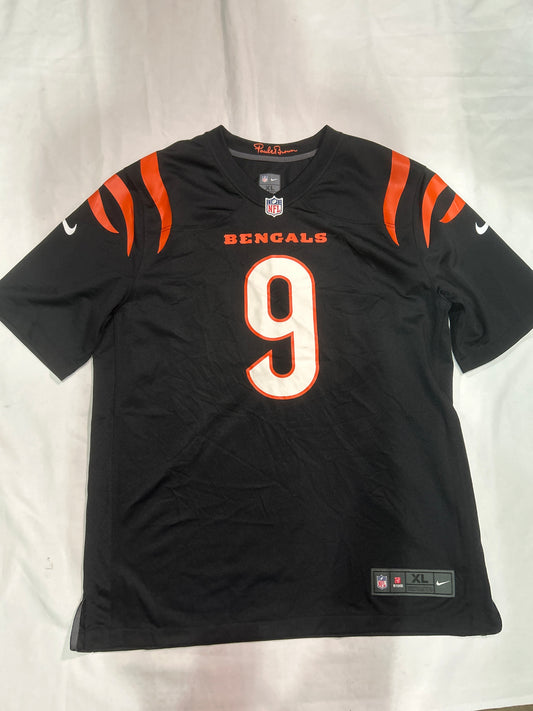 Cincinnati Bengals NFL Nike #9 Burrow Men Jersey
