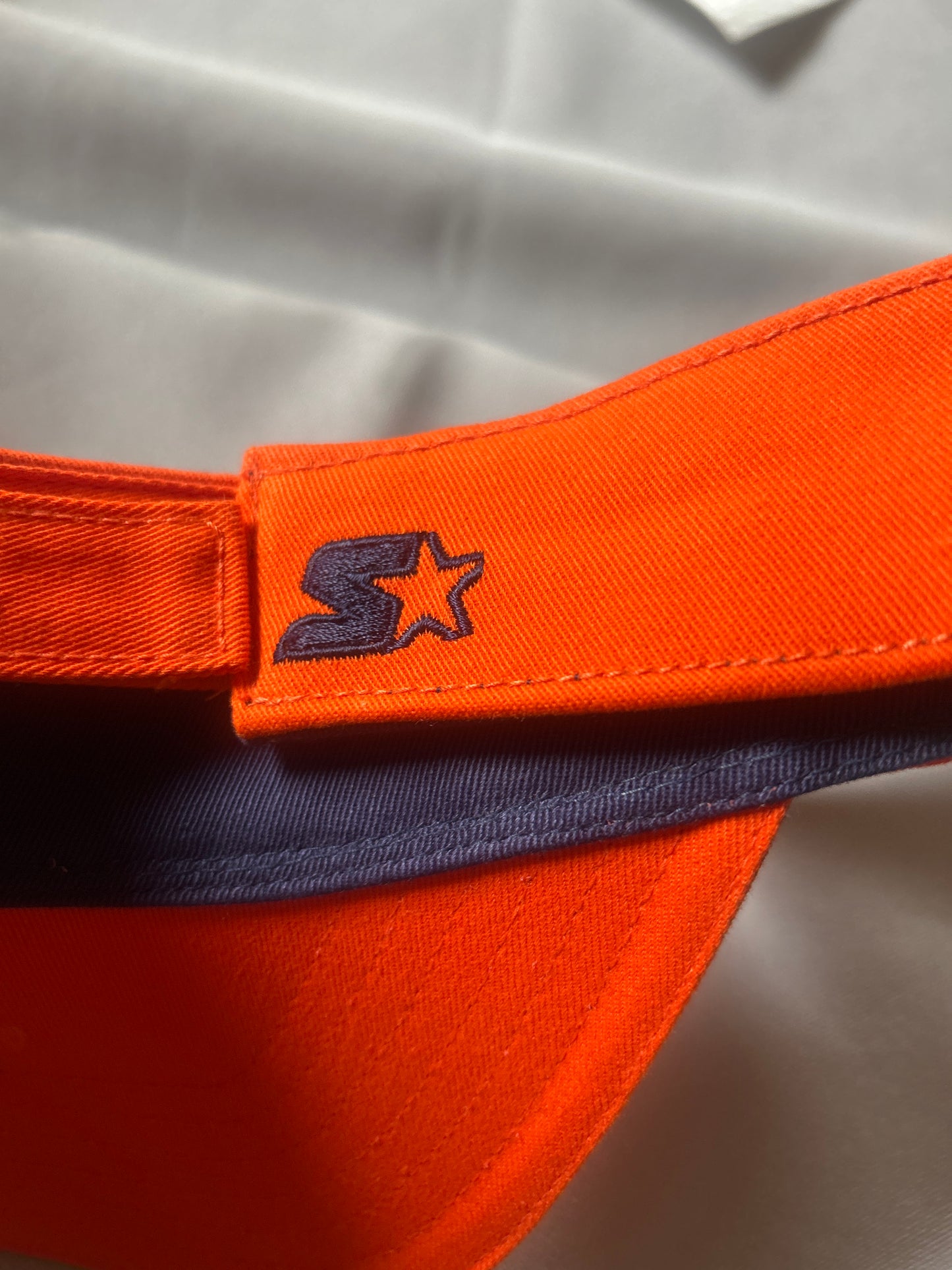 Starter Athletics Men/Women Orange Vintage Strap Back Sun Visor