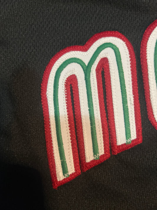 Mexico JSW Men Black Baseball Jersey