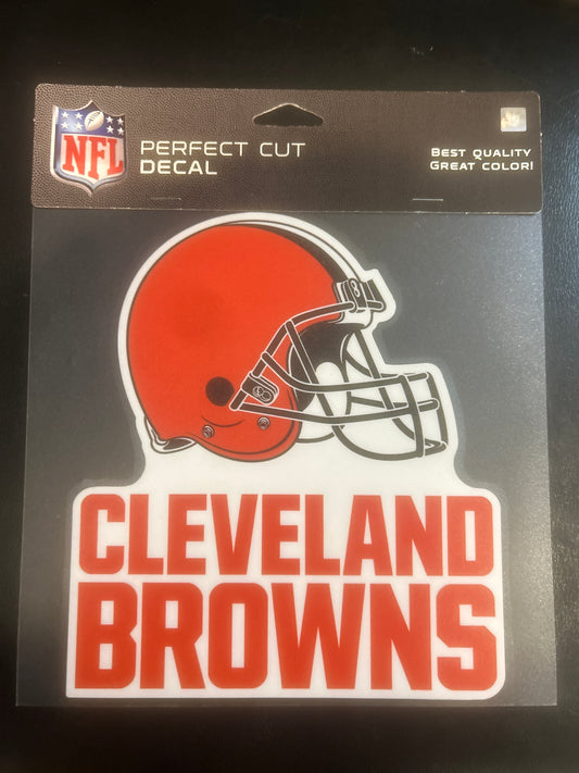 Cleveland Browns NFL Perfect Cut Decal 8x8