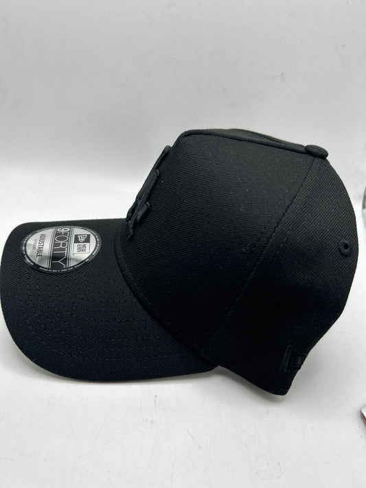 Los Angeles Dodgers MLB 9Forty A-Frame All Black Adjustable Hat