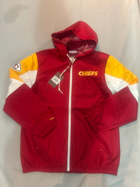 Kansas City Chiefs NFL Mitchell & Ness Throwback Full Zip Men Windbreaker