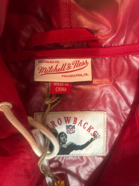 Kansas City Chiefs NFL Mitchell & Ness Throwback Full Zip Men Windbreaker