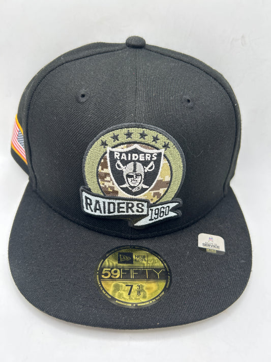 Las Vegas Raiders NFL Salute To Serve 2022 59Fifty Fitted Hat