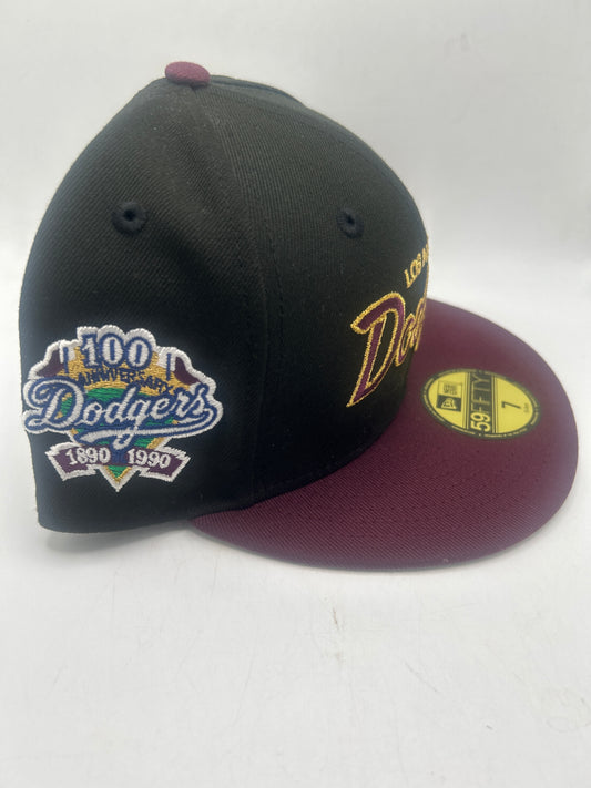 Los Angeles Dodgers MLB Cooperstown Collection 100 Anniversary 1890-1980 59Fifty Fitted Hat