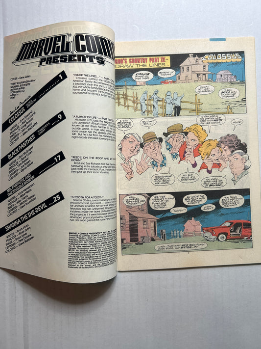 Marvel Comics Presents Colossus "Black Panther" #13 Comic Book