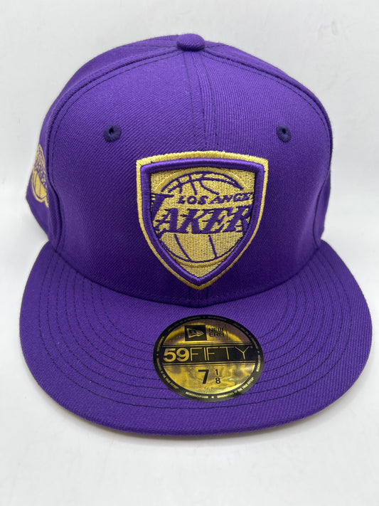 Los Angeles Lakers NBA 59Fifty New Era Purple Shield Fitted Hat