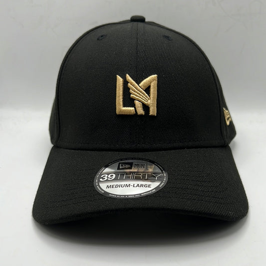 Los Angeles FC LAFC New Era 39Thirty Classic Black Stretch Fit Hat