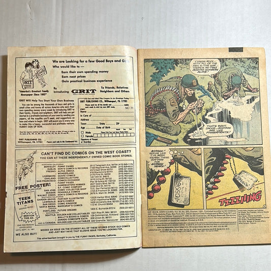 STG Rock By DC Comics "Obituary for a Dog Tag" No. 357 Comic Book