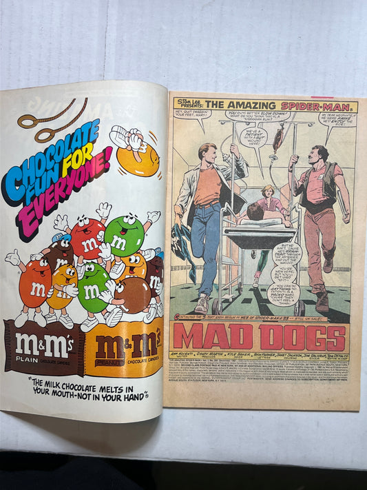 The Amazing Spider-Man By Marvel Comics Group “Life in the Mad Dog Ward” Part 2 #295 Dec 1987 Comic Book