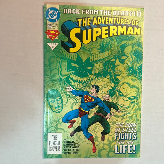 The Adventures of Superman By DC Comics "Back From The Dead?!"" No. 500 Comic Book