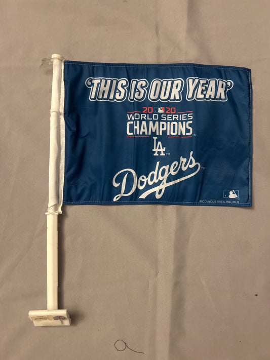Los Angeles Dodgers MLB 2020 World Series Champions Car Flag