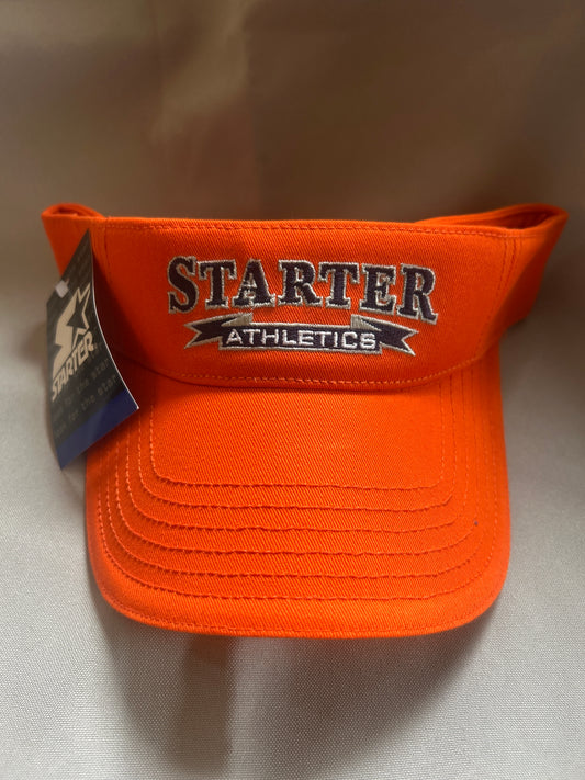 Starter Athletics Men/Women Orange Vintage Strap Back Sun Visor