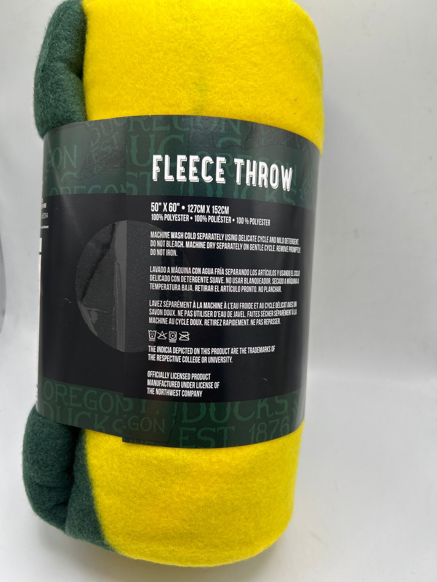Oregon Ducks Collegiate Fleece Throw