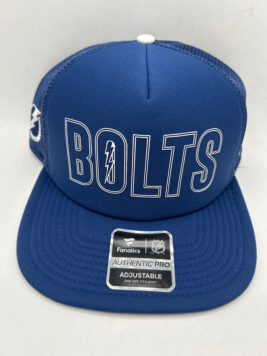 Tampa Bay Lighting NHL Fanatics Authentic Pro Adjustable Snapback