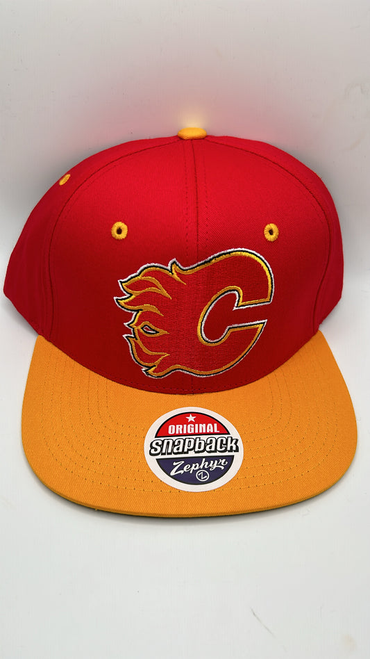 Calgary Flames NHL Zephyr Vintage Retro Snapback