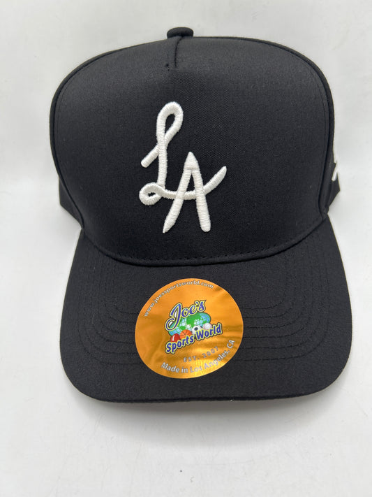 Los Angeles JSW Private Label A-Frame Snapback Black Hat