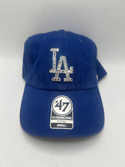 Los Angeles Dodgers 47FRANCHISE FITTED Bedazzled Royal Blue HAT