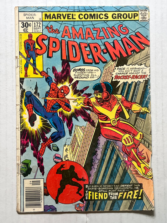 The Amazing Spider-Man by Marvel Comics Group “The Fiend from the Fire!” #172 Sept 1977 Comic Books