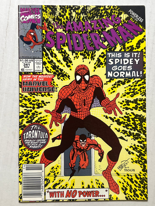 The Amazing Spider-Man by Marvel Comics Group “This is It! Spider-Man Goas Normal!” #341 Nov 1980 Comic Book