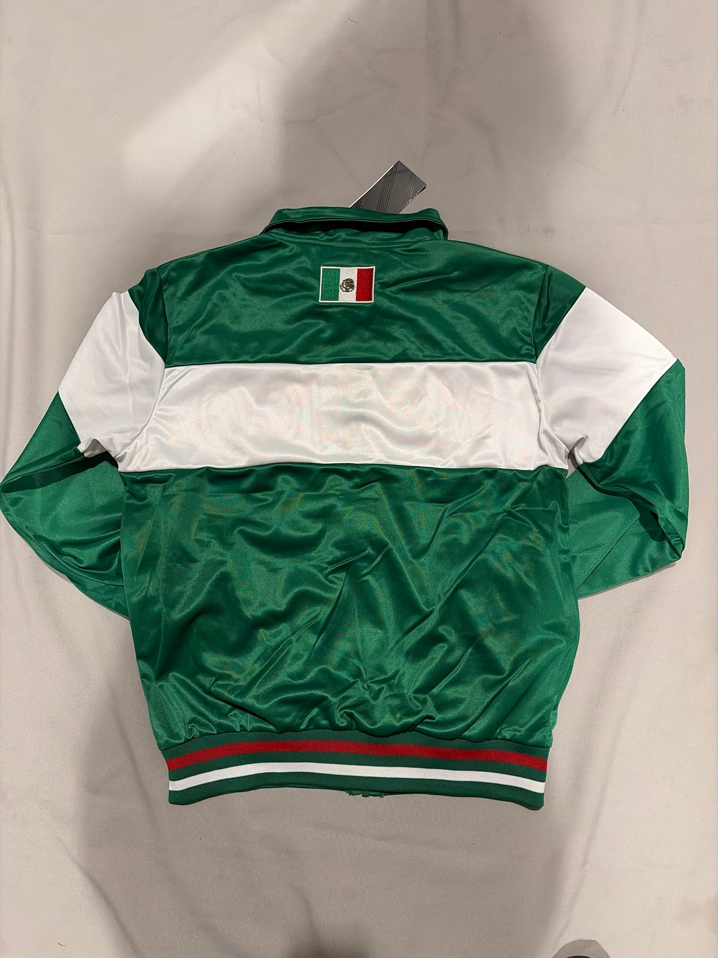 Mexico Truppa Dri-Fit Full Zip-Up Mens Track Jacket Green & White