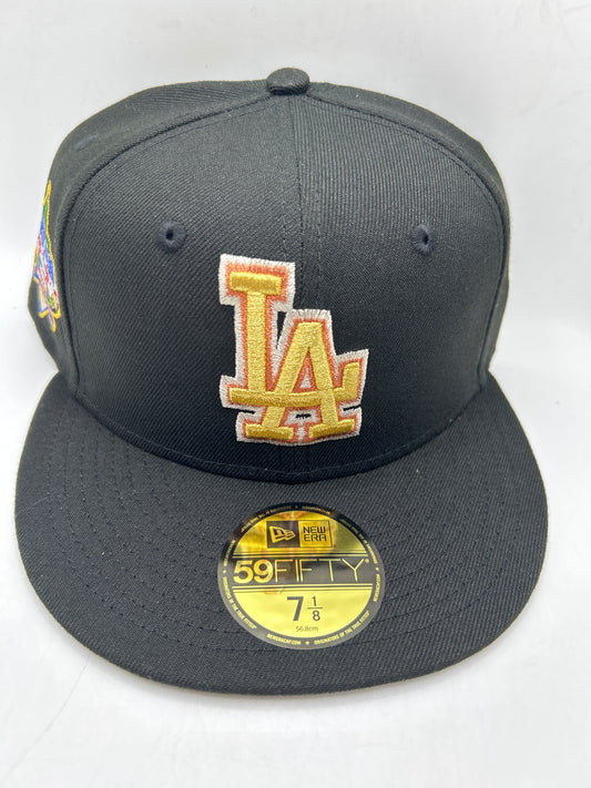 Los Angeles Dodgers MLB “40th Anniversary 1962-2002” Stadium Side Patch Cooperstown Collection Fitted Hat Black