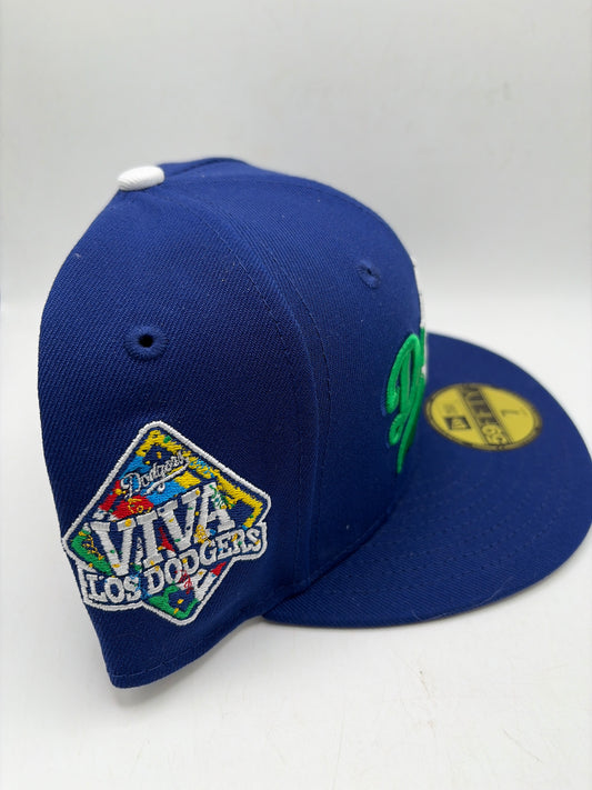 Los Angeles Dodgers MLB 5de Mayo Mexico “Viva Los Dodgers” Genuine Merchandise New Era 59Fifty Fitted Hat