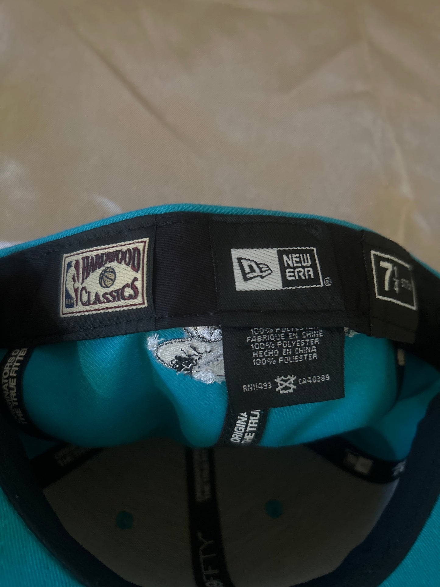 Charlotte Hornets NBA New Era Hardwood Classic 59Fifty Fitted Hat