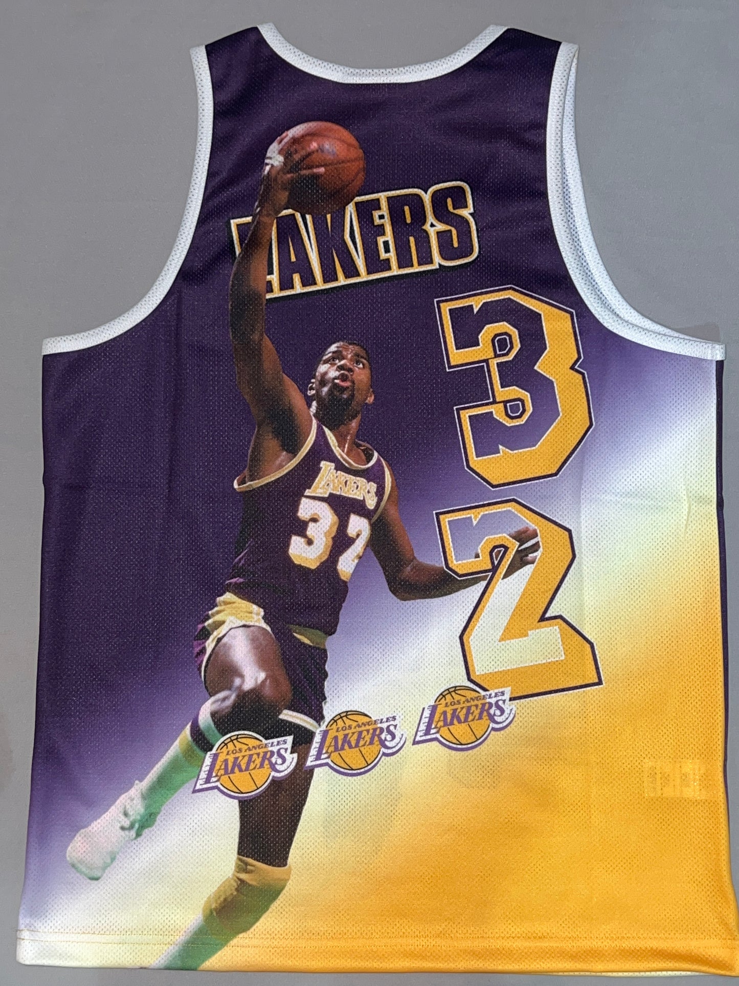 Los Angeles Lakers NBA Mitchell & Ness a Hardwood Classics Behind The Back Magic Johnson Mens Tank