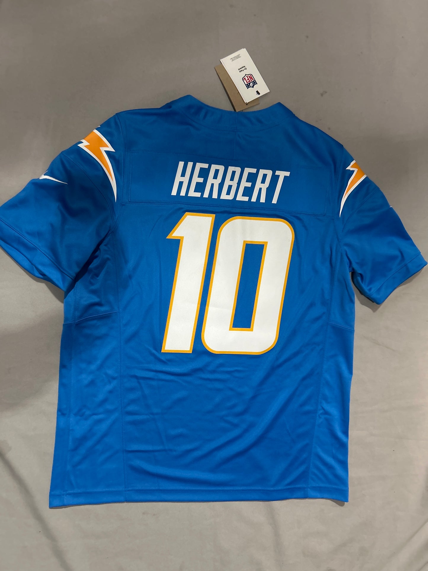 Los Angeles Chargers NFL Nike #10 Herbert Nike Vapor Jersey for Men