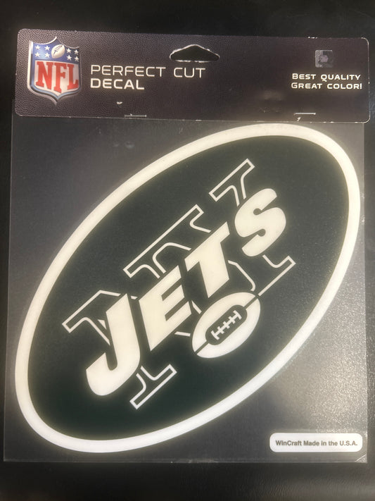 New York Jets NFL Perfect Cut Decal 8x8
