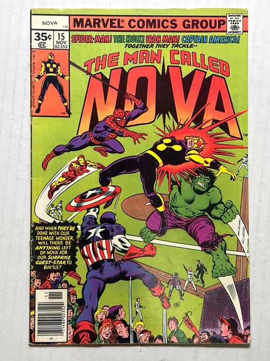 The Man Called Nova by Marvel Comics Group #15 Nov 1977 Comic Book